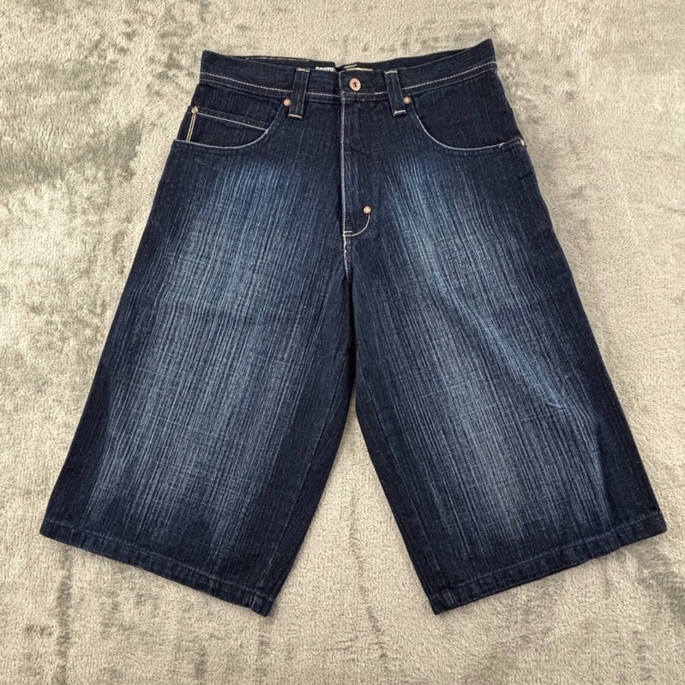 Y2K Vintage SouthPole Denim Shorts Mens 32 Loose Fit Baggy Skater 17" Inseam New